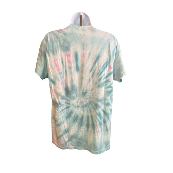 Hanes ComfortSoft Unisex Tie Dye TShirt Large Pastel Swirl Casual Boho Hippie - Picture 2 of 6